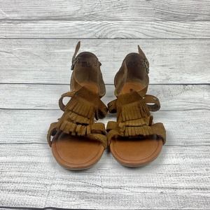 Minnetonka Leather Fringe Boho Sandals | Sz. 8